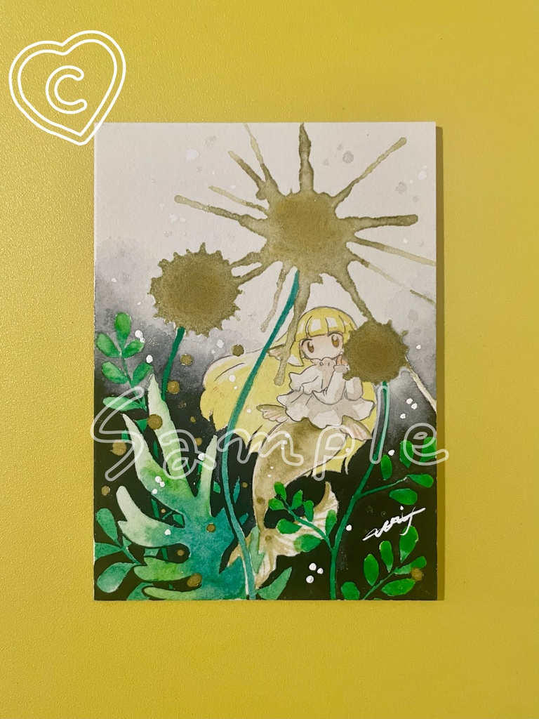 【3/9(月)22:00販売開始】ATC原画:雫花と人魚