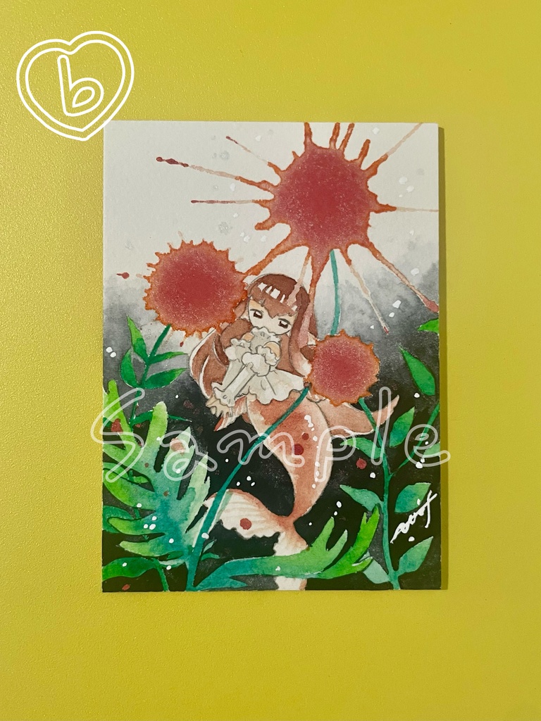 【3/9(月)22:00販売開始】ATC原画:雫花と人魚