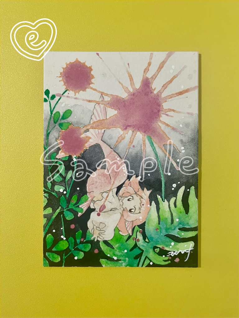 【3/9(月)22:00販売開始】ATC原画:雫花と人魚