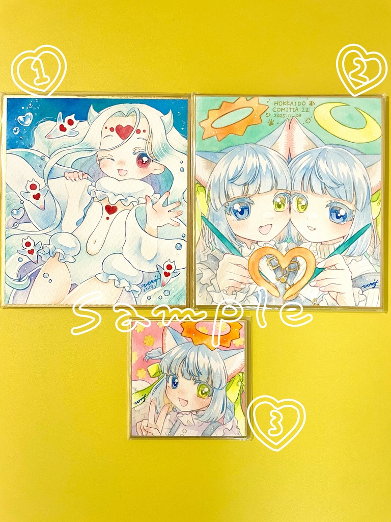 【3/9(月)22:00販売開始】ミニ色紙原画