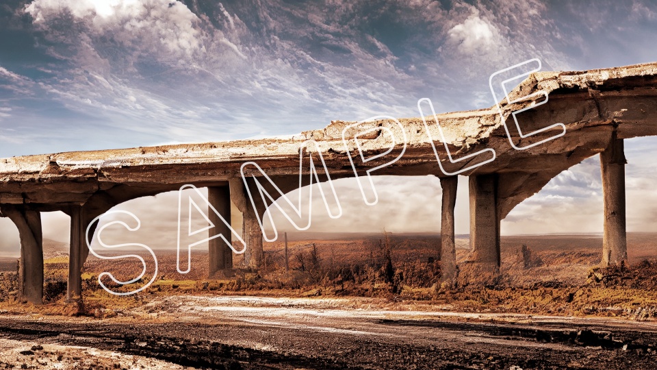 "終末紀行RPG"風 ポストアポカリプス背景素材