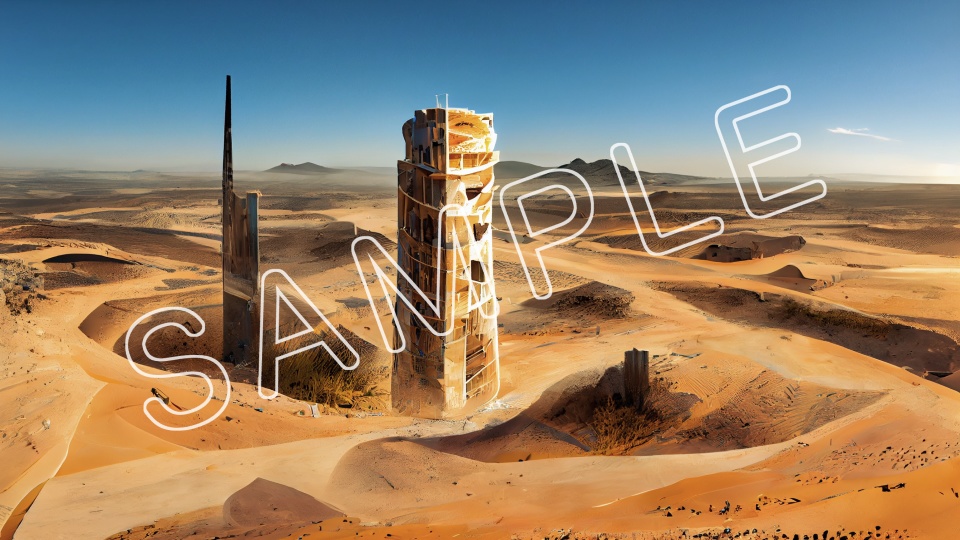 "終末紀行RPG"風 ポストアポカリプス背景素材