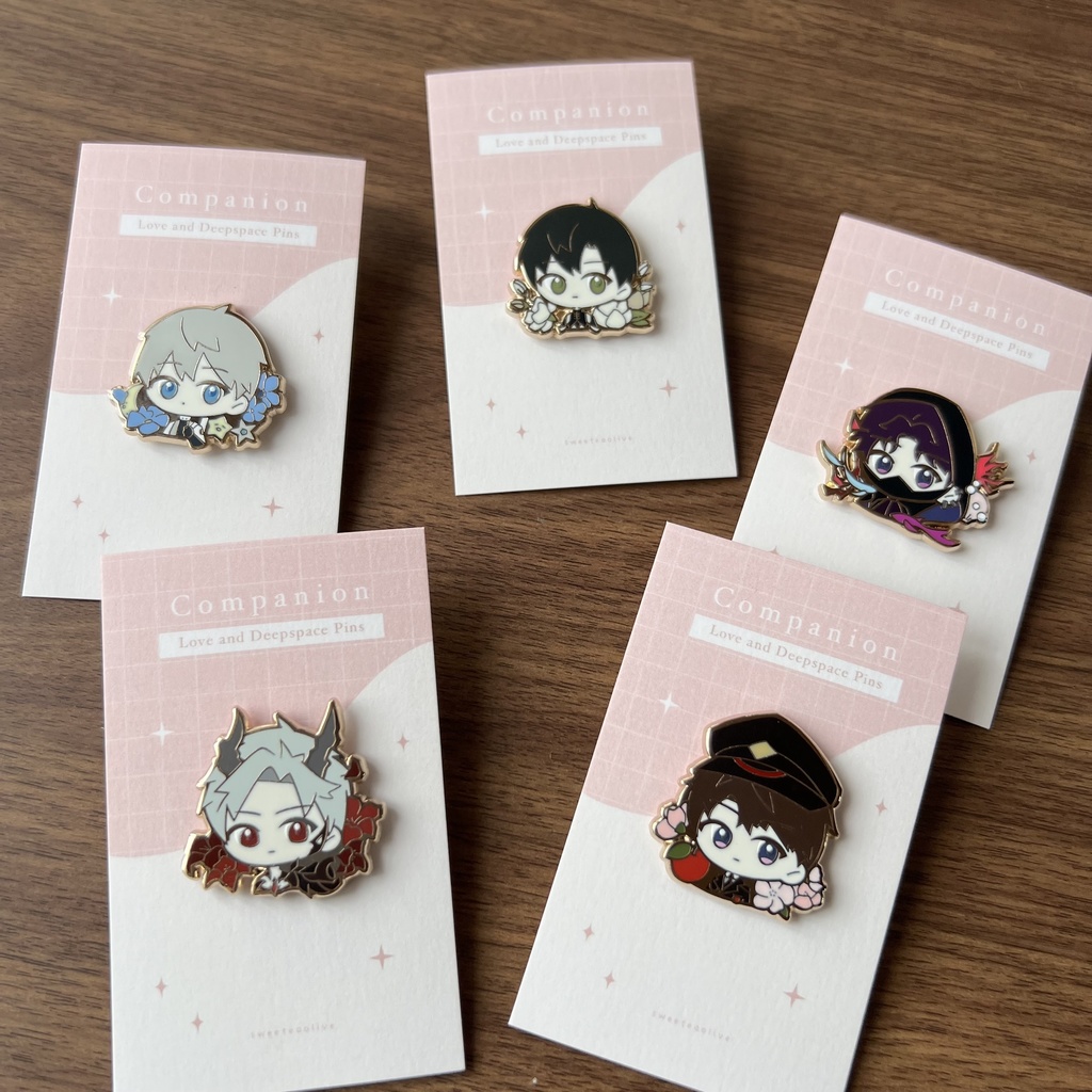 恋と深空 ピンバッジ セイヤ⭐️レイ❄️ホムラ🐟シン🌺マヒル🍎