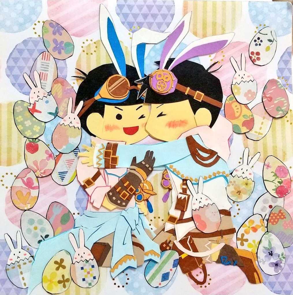 【色紙人形】一カラ