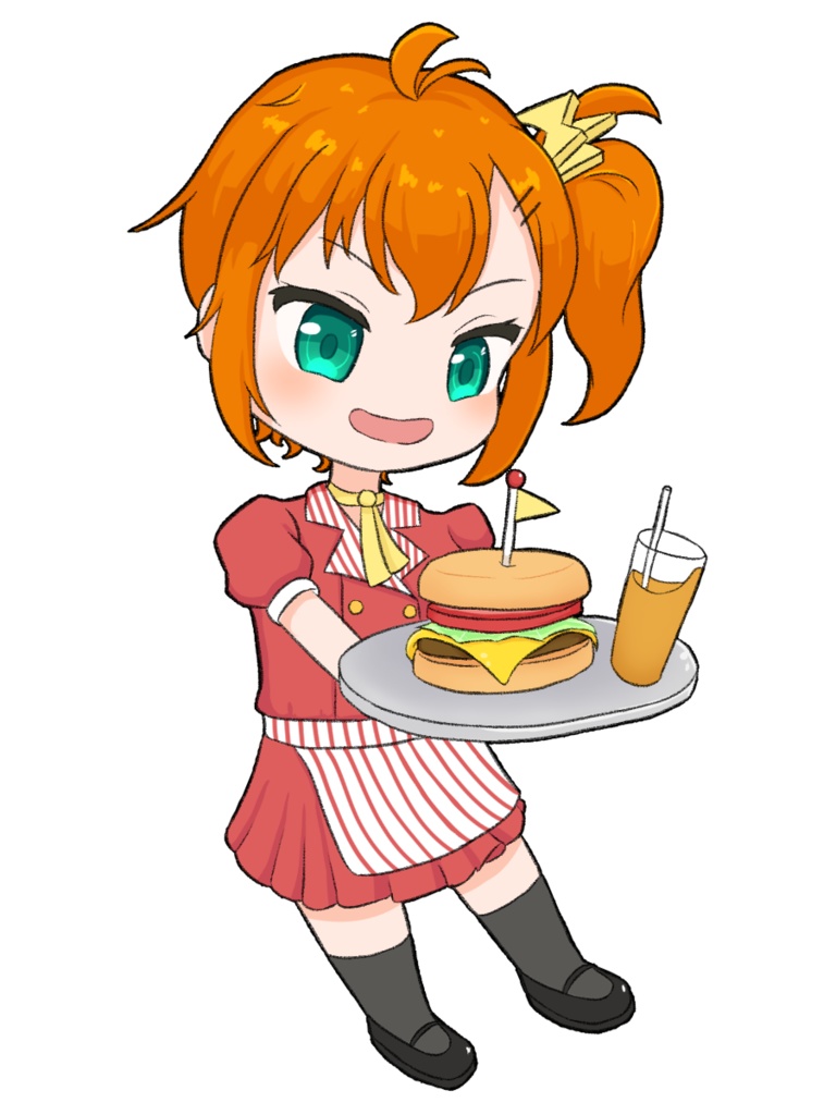 陽丘結乃ステッカー/料理シリーズ