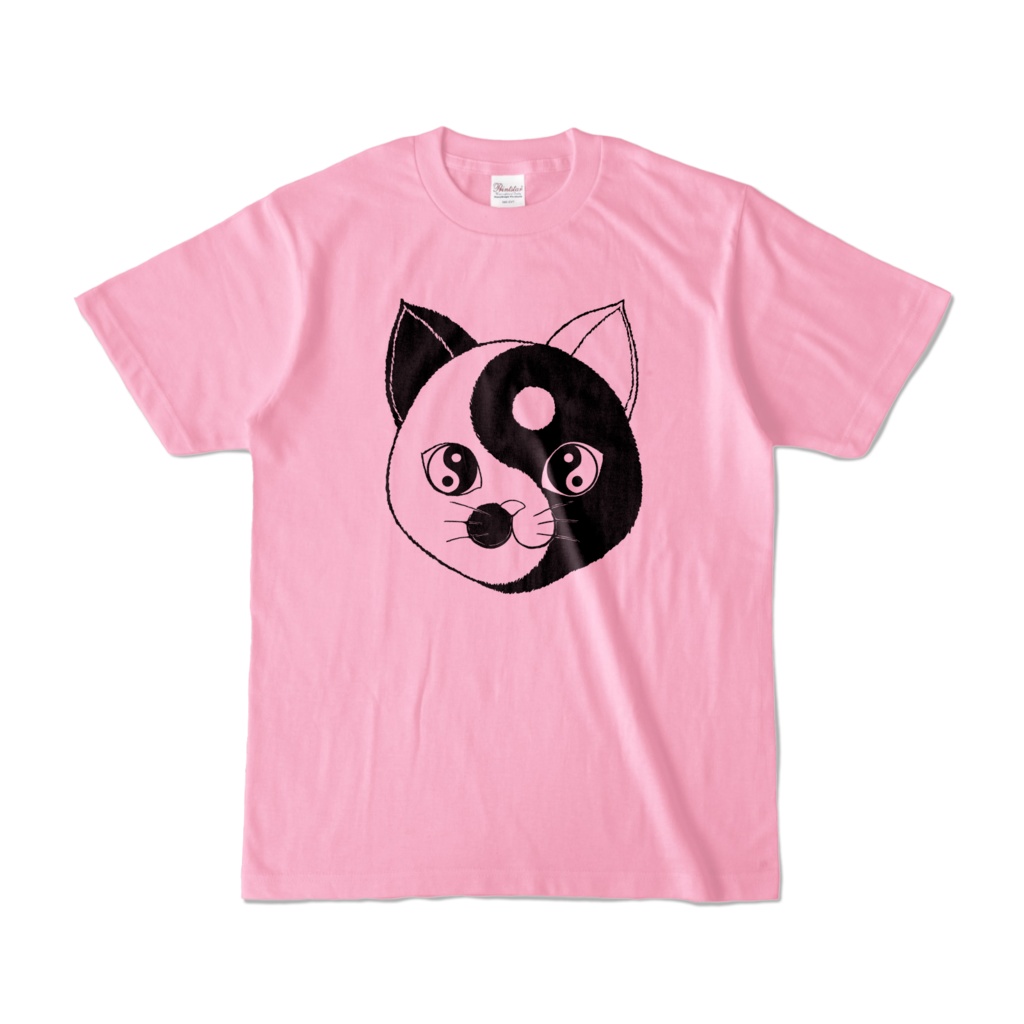Yin and Nyang Tシャツ　ピーチ (淡色)