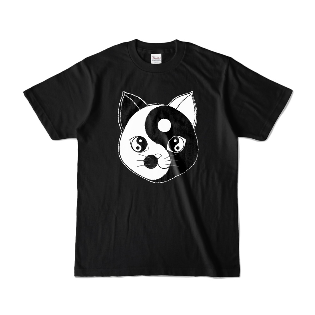 Yin and Nyang Tシャツ　ブラック (濃色)
