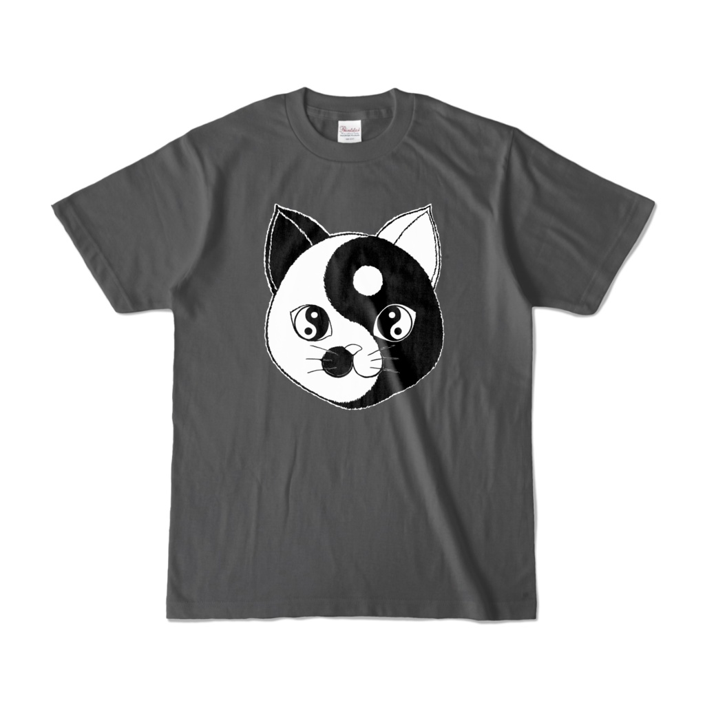 Yin and Nyang Tシャツ　チャコール (濃色)