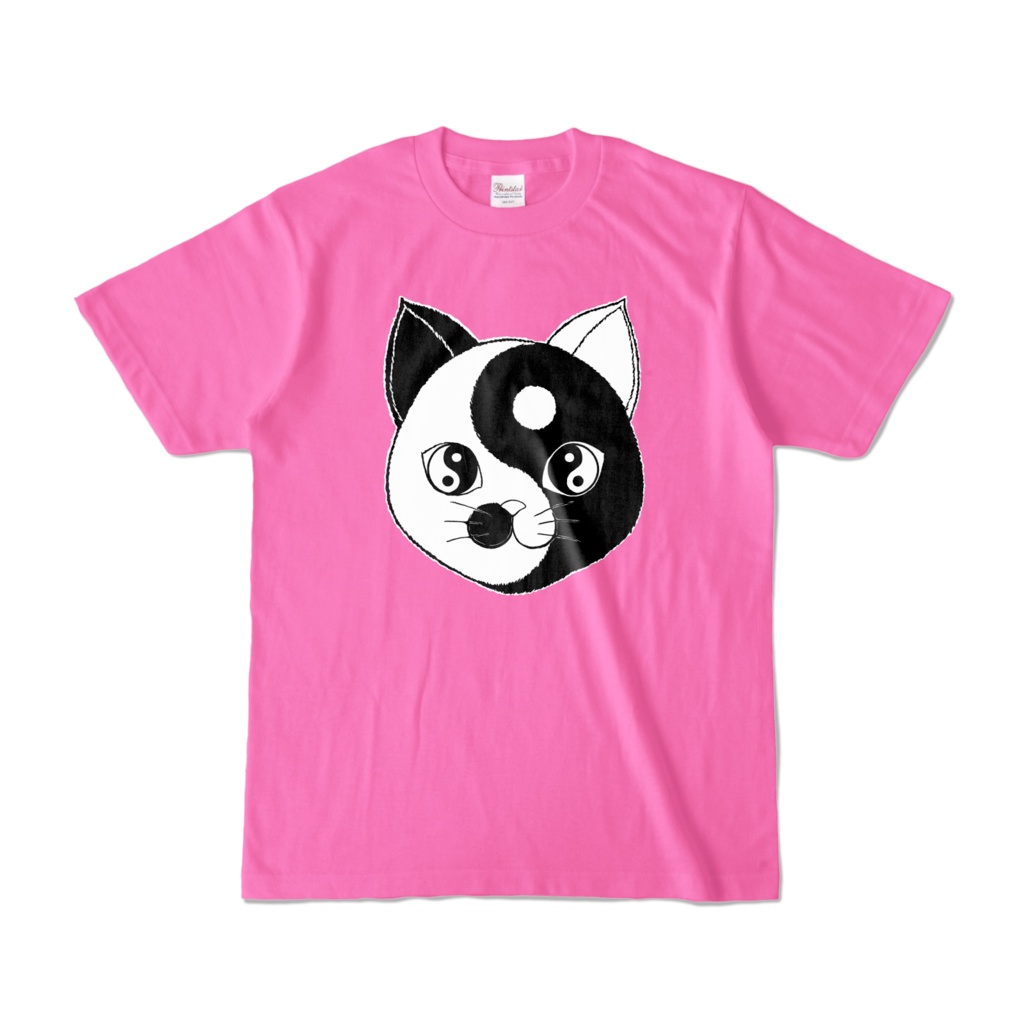 Yin and Nyang Tシャツ　ピンク (濃色)