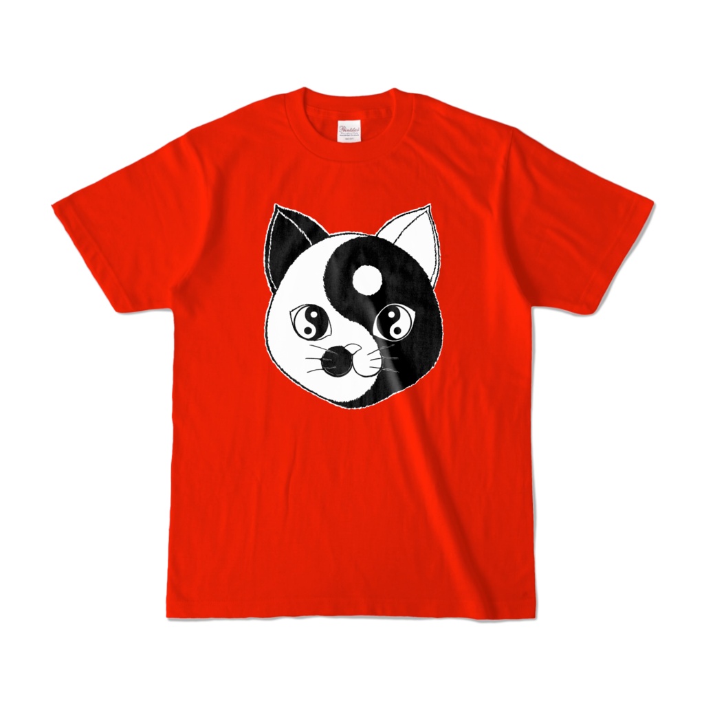 Yin and Nyang Tシャツ　レッド (濃色)