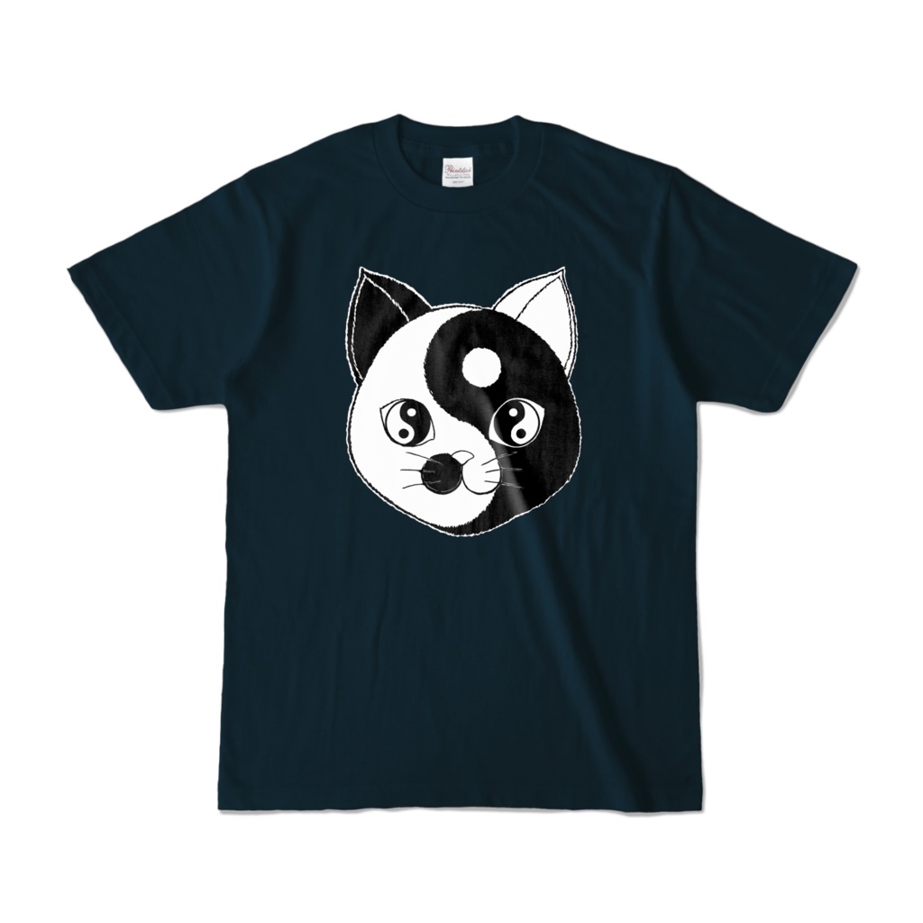 Yin and Nyang Tシャツ ネイビー (濃色)