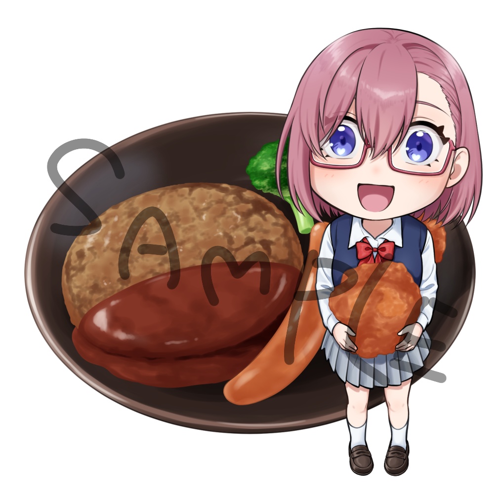 漫研部と好きな食べ物アクキー