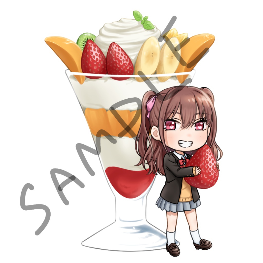 漫研部と好きな食べ物アクキー