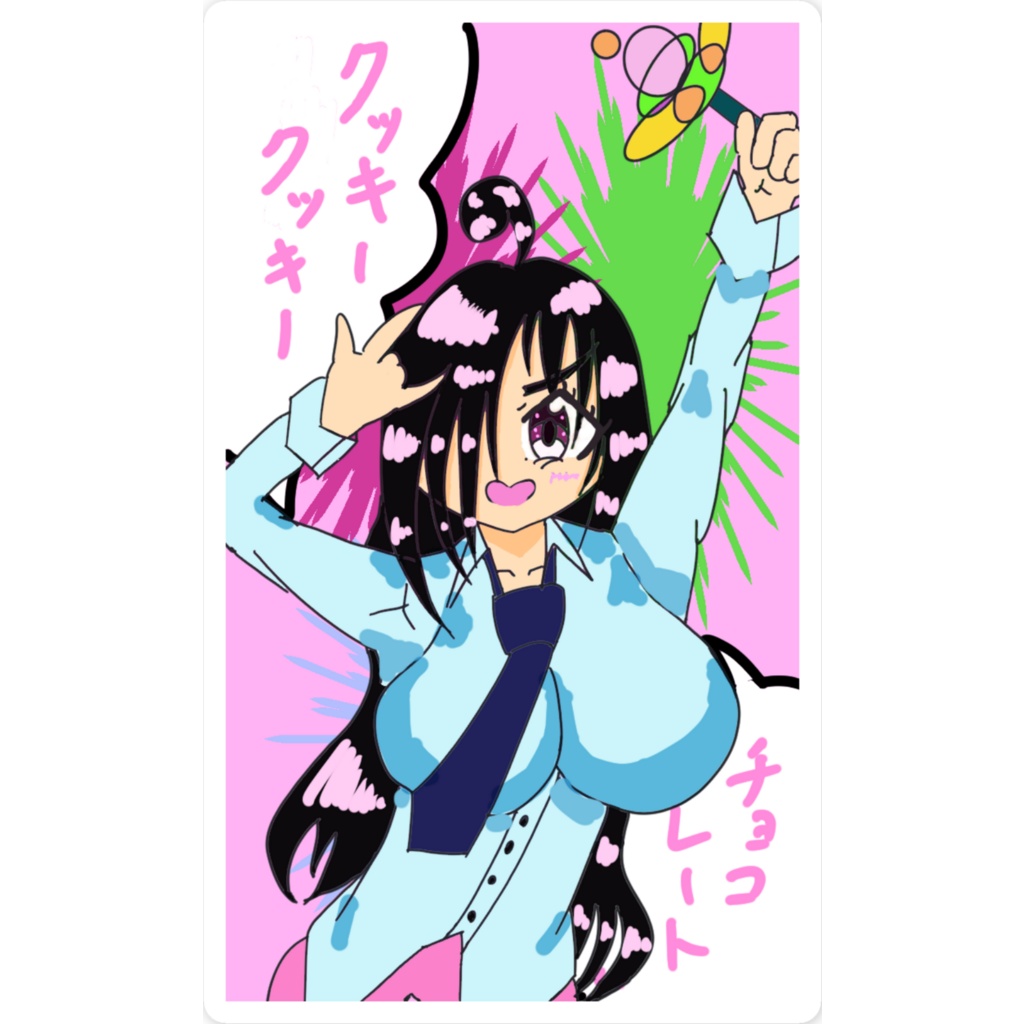 メンヘラ沼子ちゃんキャンディクッキーステッカー