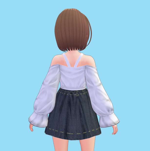シンプルオフショル【Vroid・セシル変身テクスチャ】