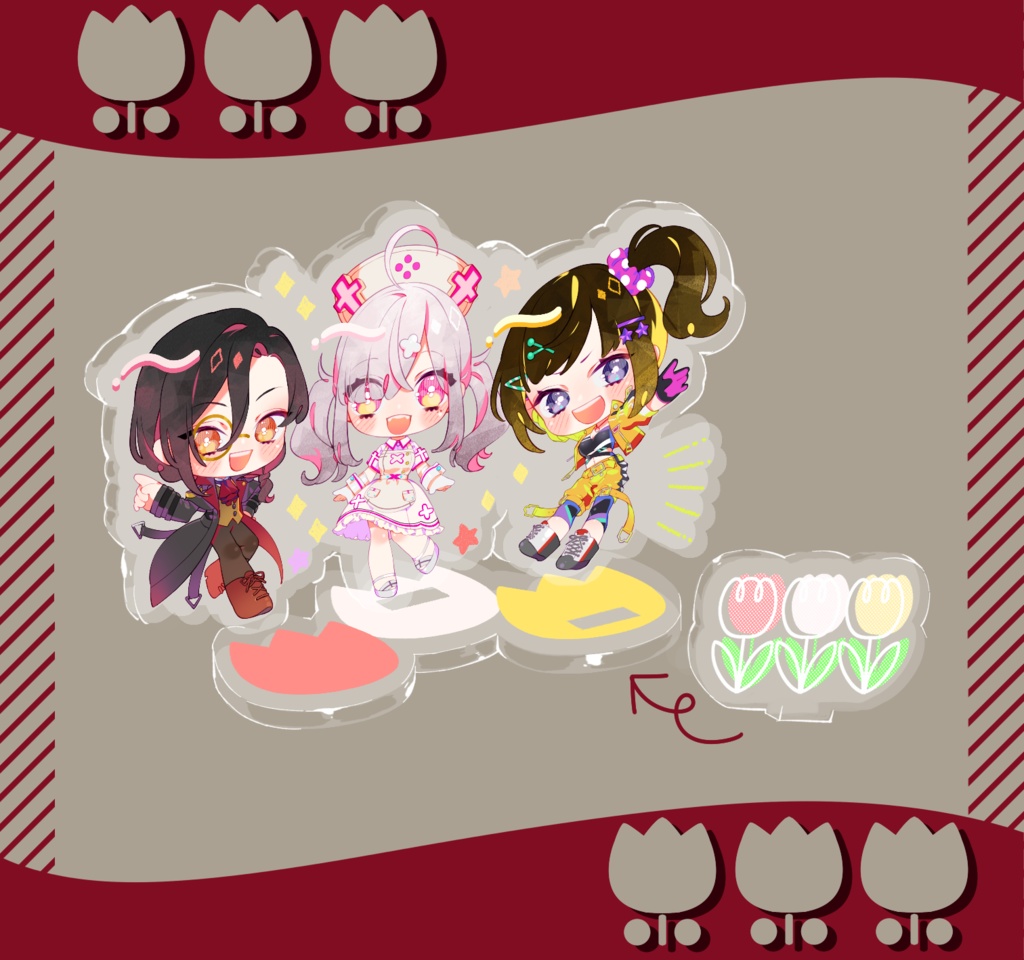 【受注生産】🌷チューリップ組アクリルスタンド🌷【非公式】