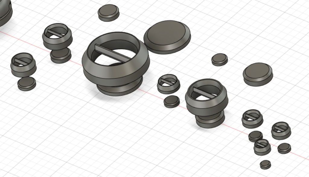 ディテールアップパーツ 丸セット1(中、小)