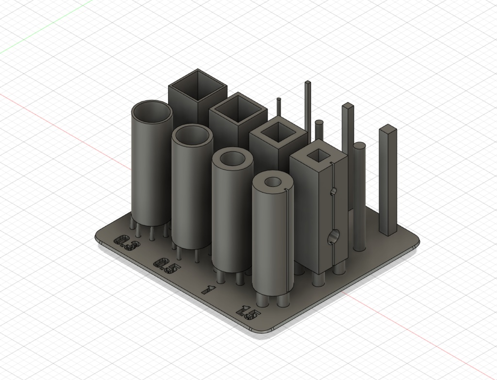 無料　3Dプリンター用　テストプレート2