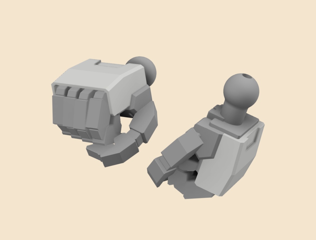 硬化後ハンド1 (握り拳)