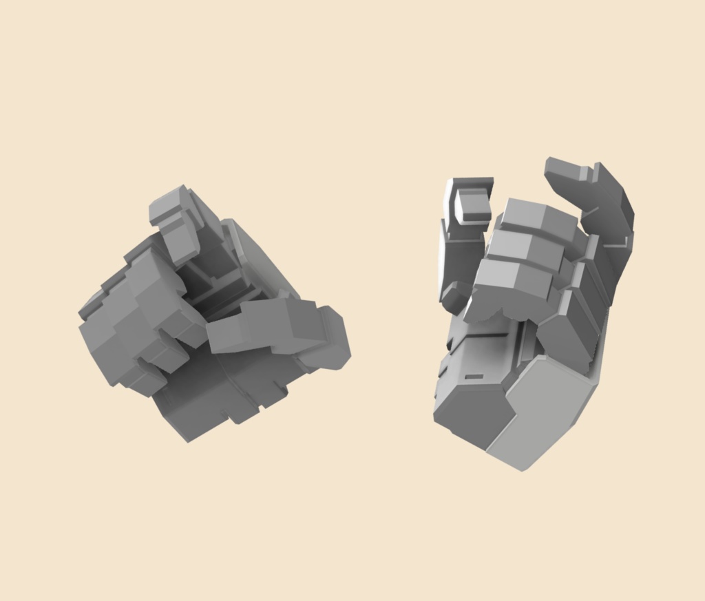 硬化後ハンド1(銃持ち手)