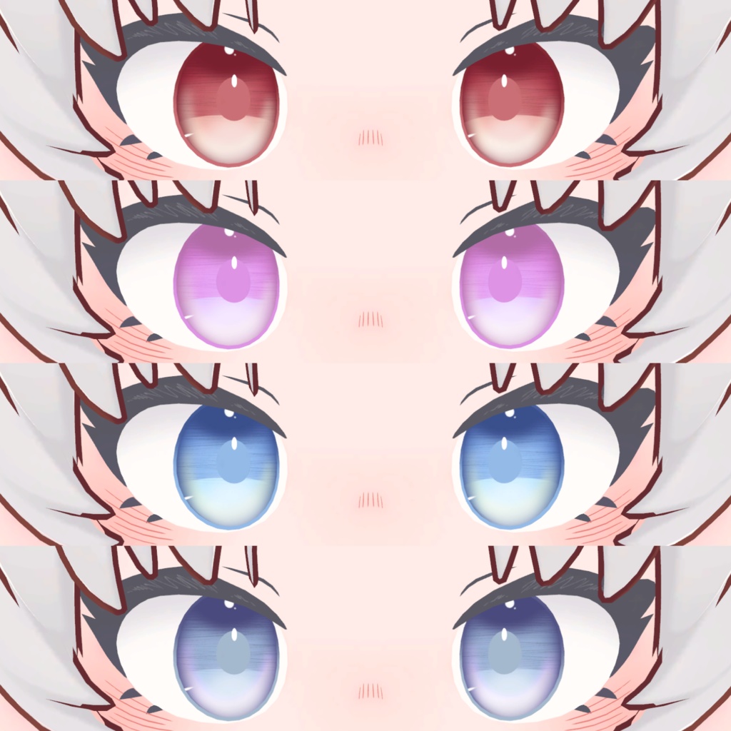 【ノラフィリカ】 flat eyetexture (8Color)