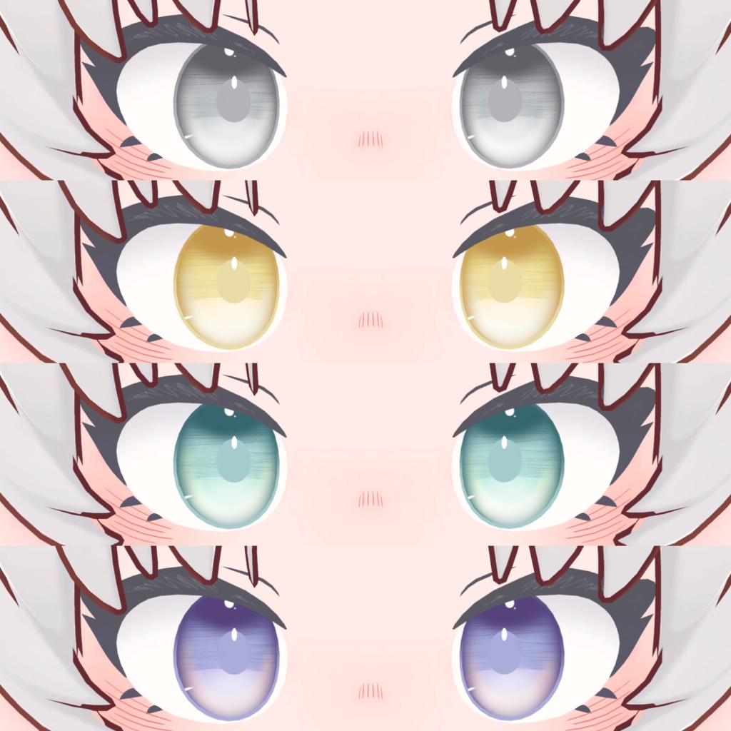 【ノラフィリカ】 flat eyetexture (8Color)