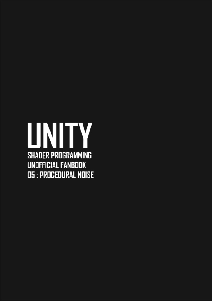 Unity Shader Programming Vol.05 (v.1.0.1)【PDF】