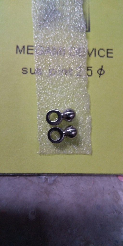 メガミデバイス用 ステンレス製金属肩関節 φ2.5mm TYPEA megami device 2.5mm joint