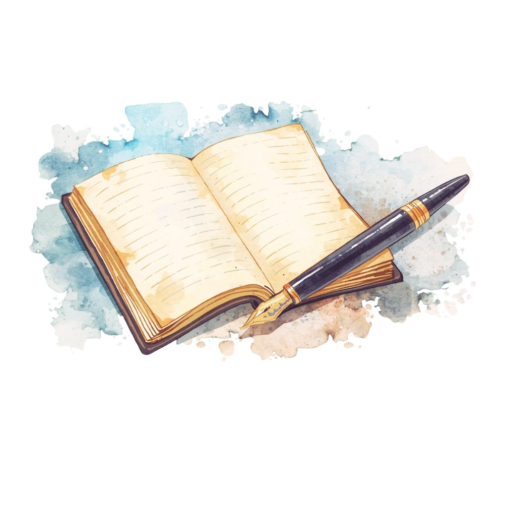 水彩タッチのカフェ風の可愛いクリップアート13点セット