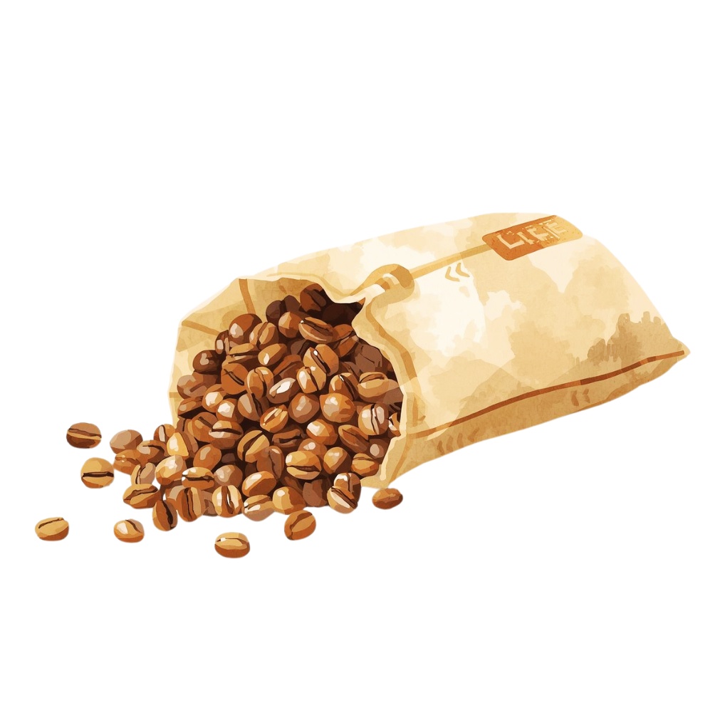 水彩タッチのカフェ風の可愛いクリップアート13点セット