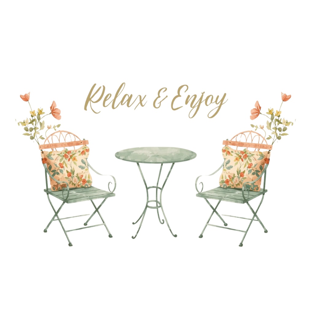 水彩タッチの ナチュラルな女の子をモチーフ、カフェ風クリップアート38点セット