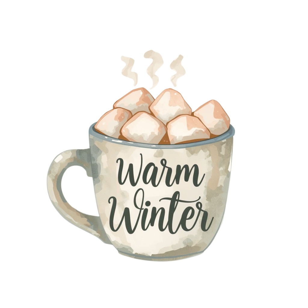 水彩タッチの ナチュラルな女の子をモチーフ、カフェ風クリップアート38点セット