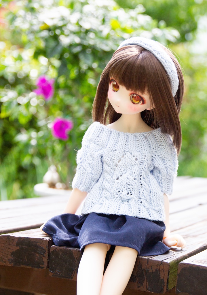 MDD オフショル　水色