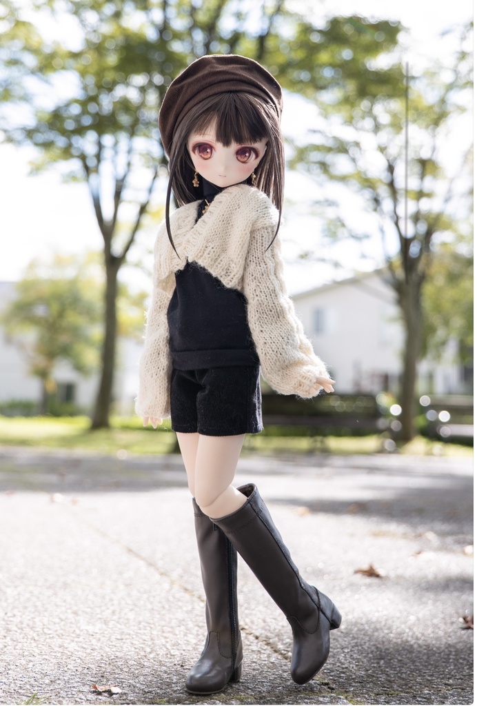 MDD ボレロ風ショートカーデ(リボンセット)