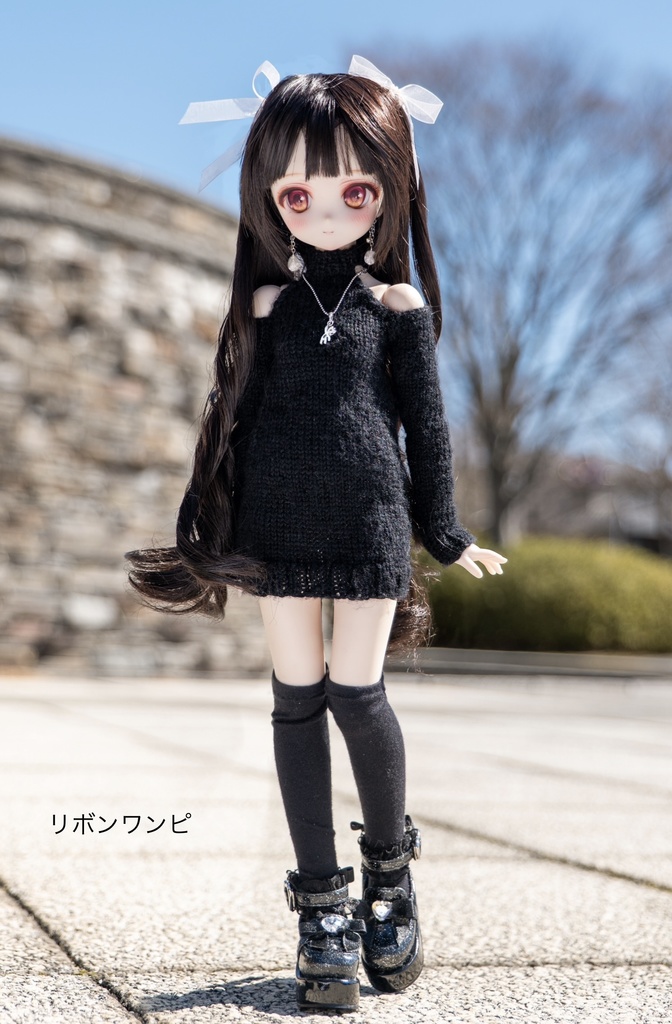 MDD リボンワンピ　ブラック