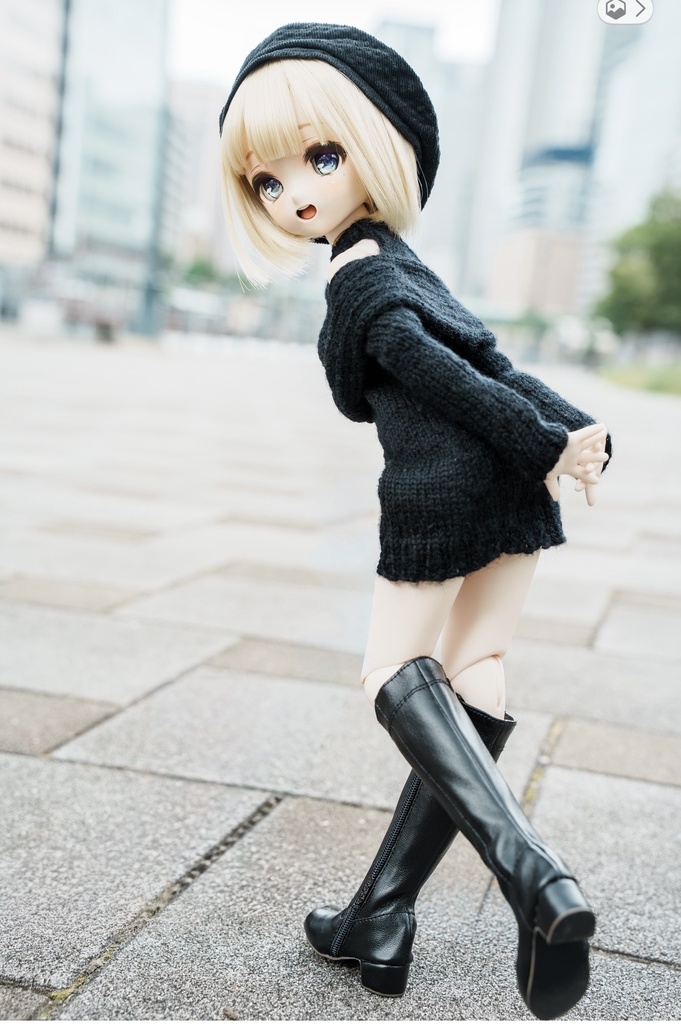 MDD リボンワンピ　ブラック