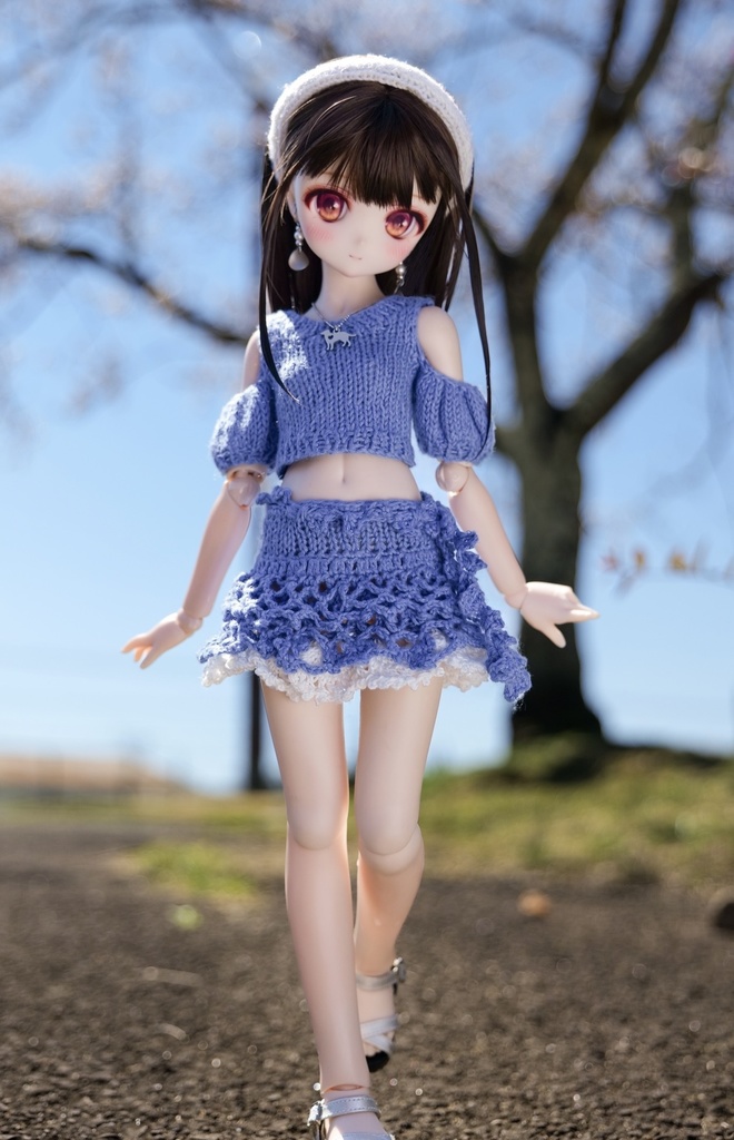 MDD  ショルダーカットとフリルスカートのセット