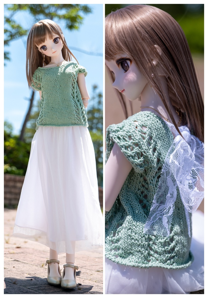DD  サマーニット　ミントグリーン