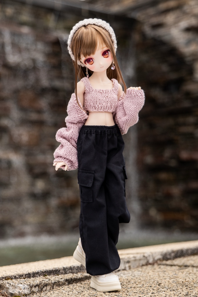 MDD ショートカーデとキャミセット 2色