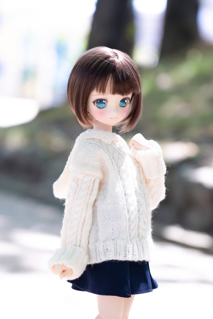 MDD セーラーニット　ホワイト