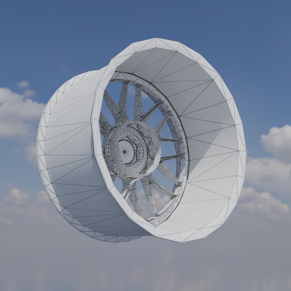 【3Dモデル】メッシュホイール imf-Smesh