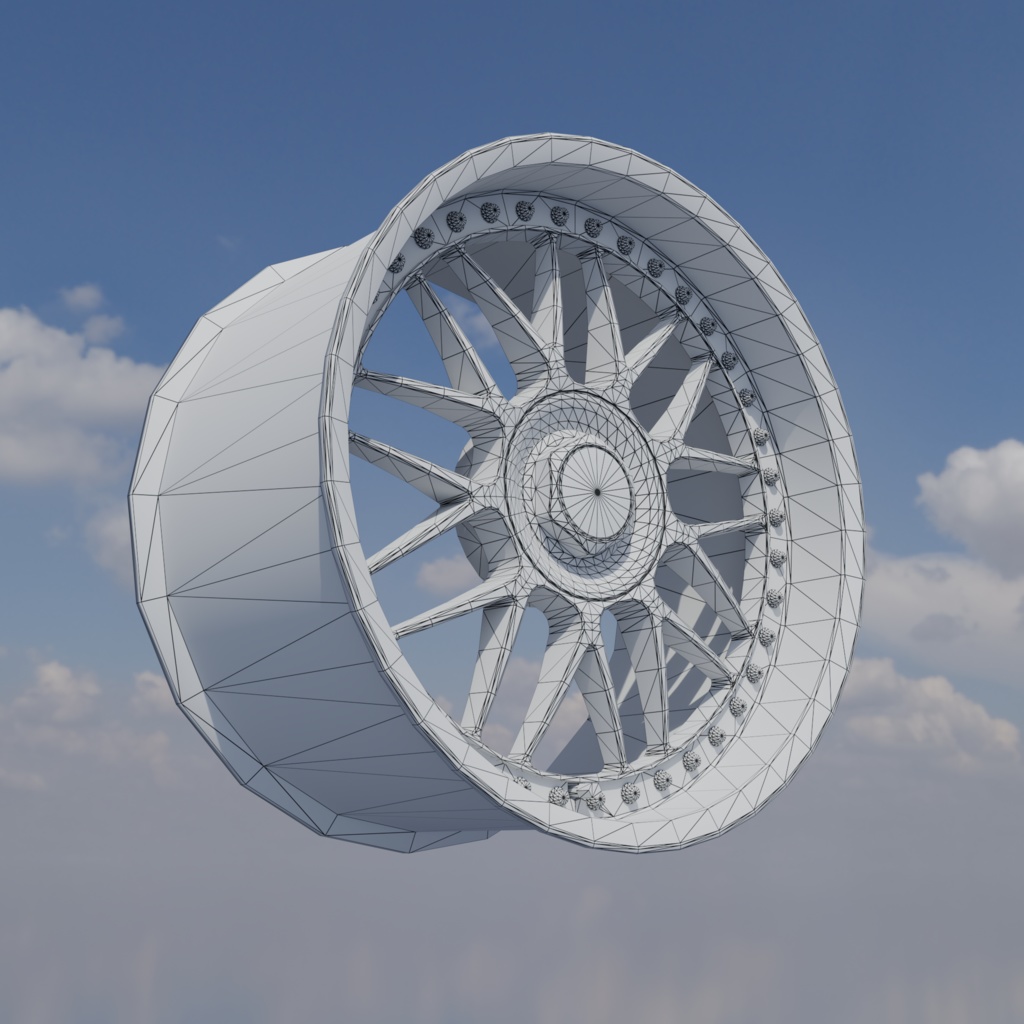 【3Dモデル】メッシュホイール imf-Smesh