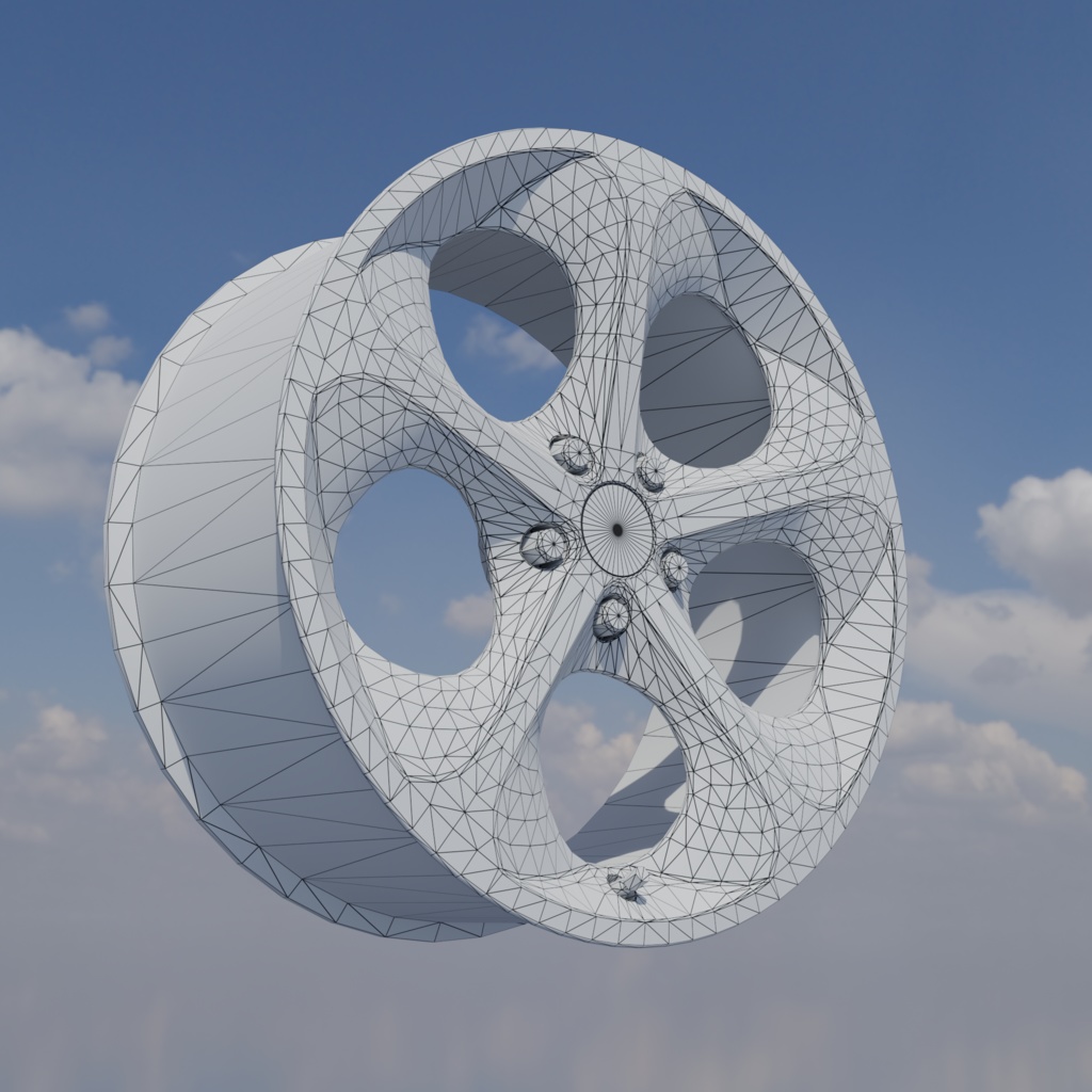 【3Dモデル】大径ホイール imf-PTM