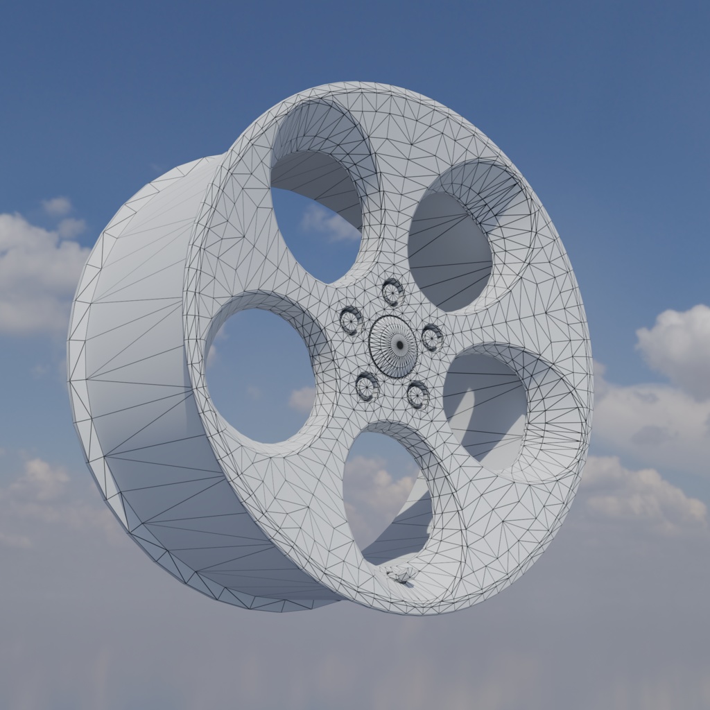 【3Dモデル】大径ホイール imf-DB4