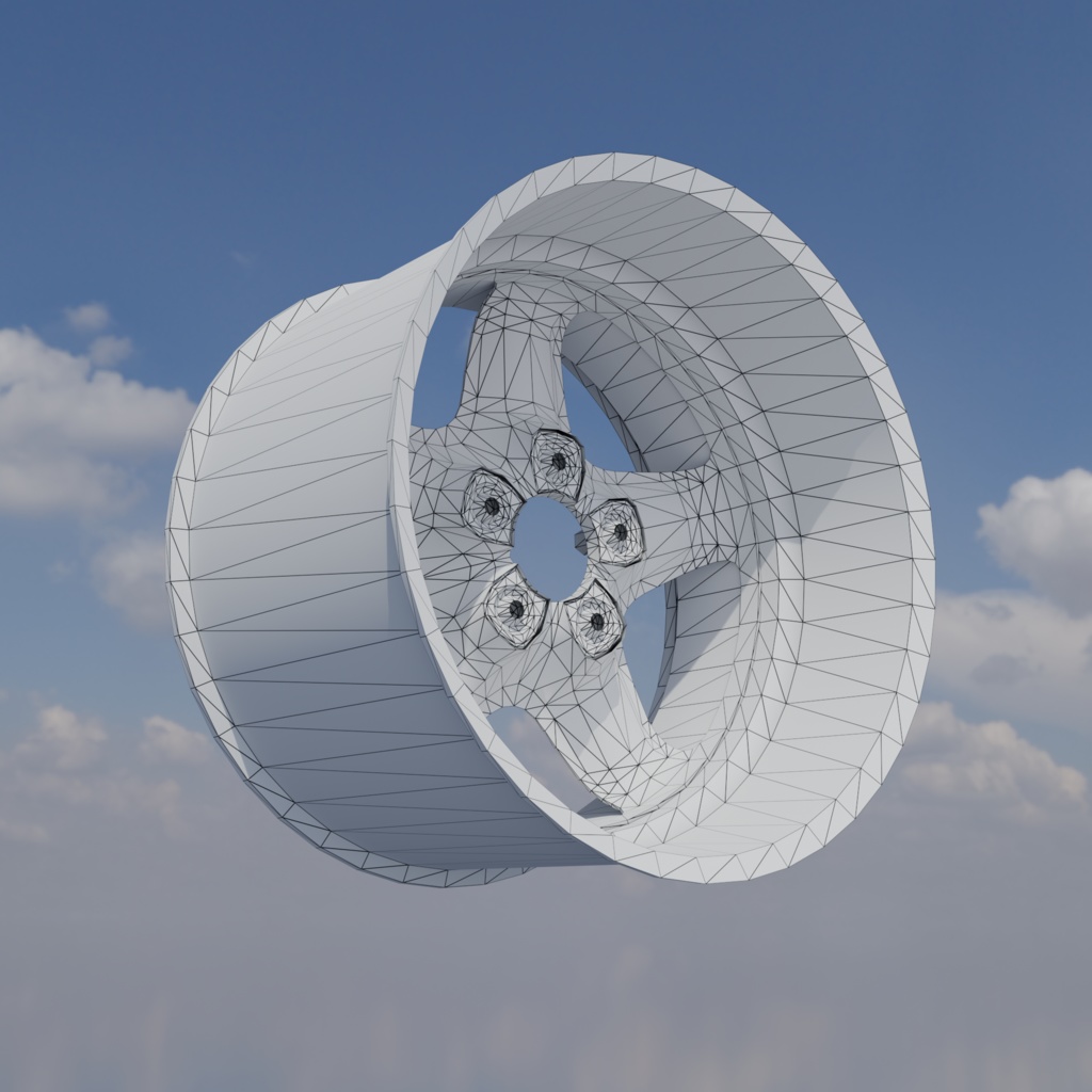 【3Dモデル】加工スチールホイール imf-Ginsg