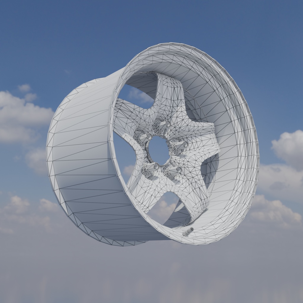 【3Dモデル】加工スチールホイール imf-Ginsg