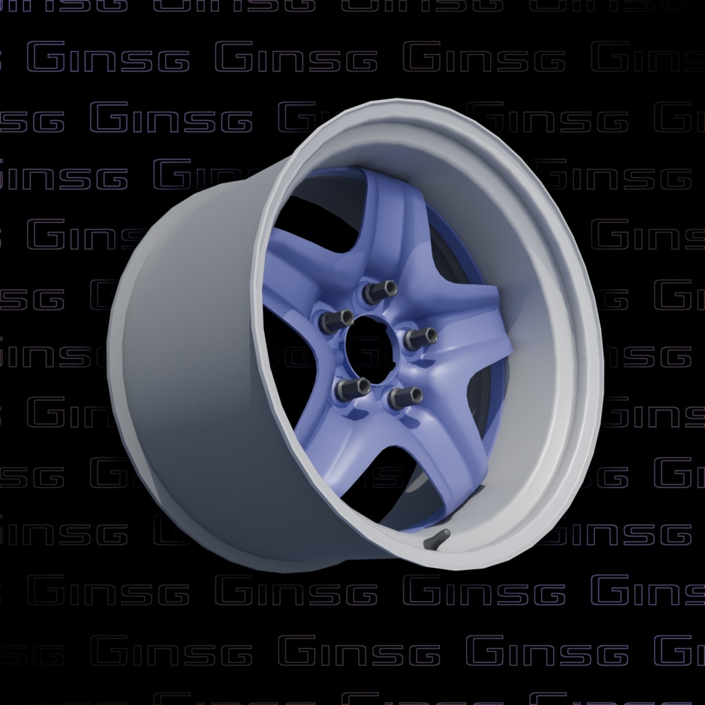 【3Dモデル】加工スチールホイール imf-Ginsg