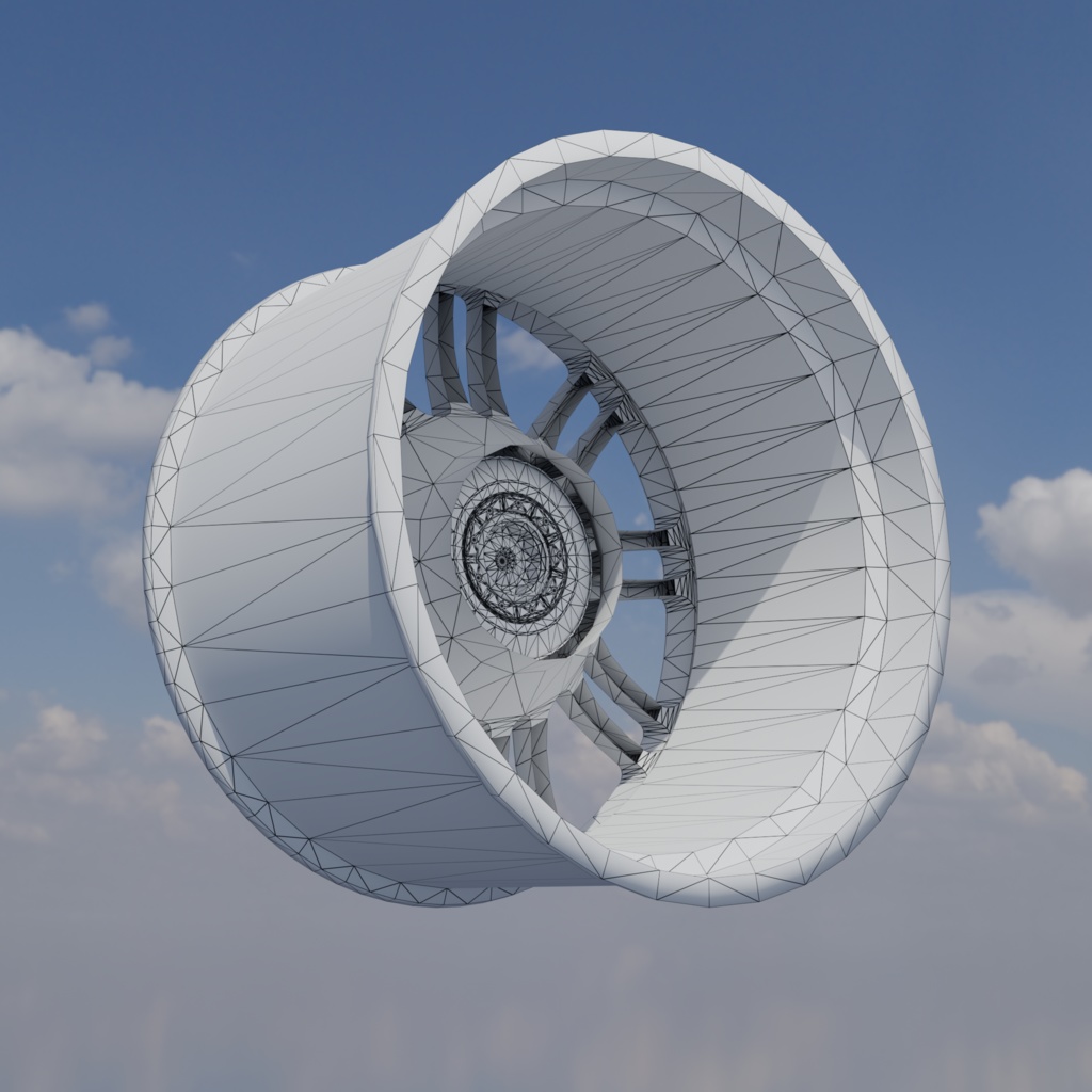 【3Dモデル】アルミホイール imf-CRS9