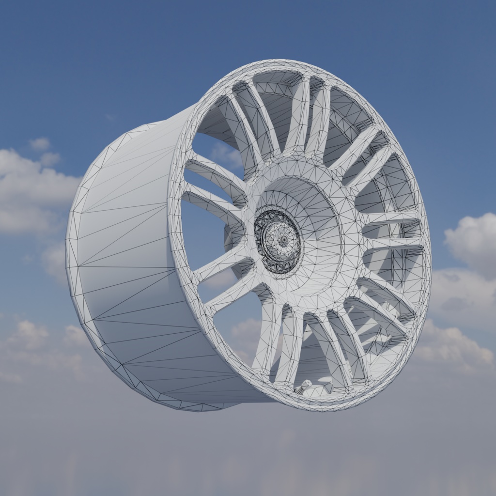 【3Dモデル】アルミホイール imf-CRS9