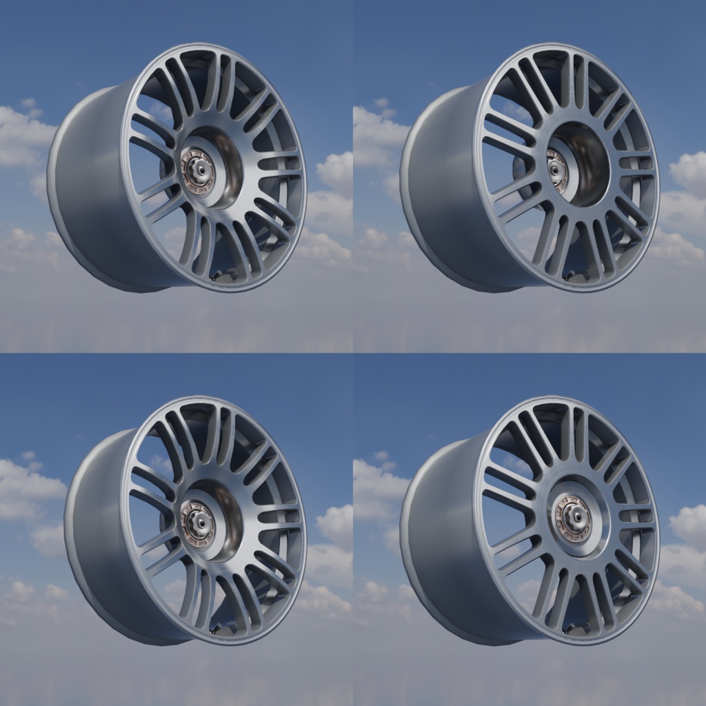 【3Dモデル】アルミホイール imf-CRS9